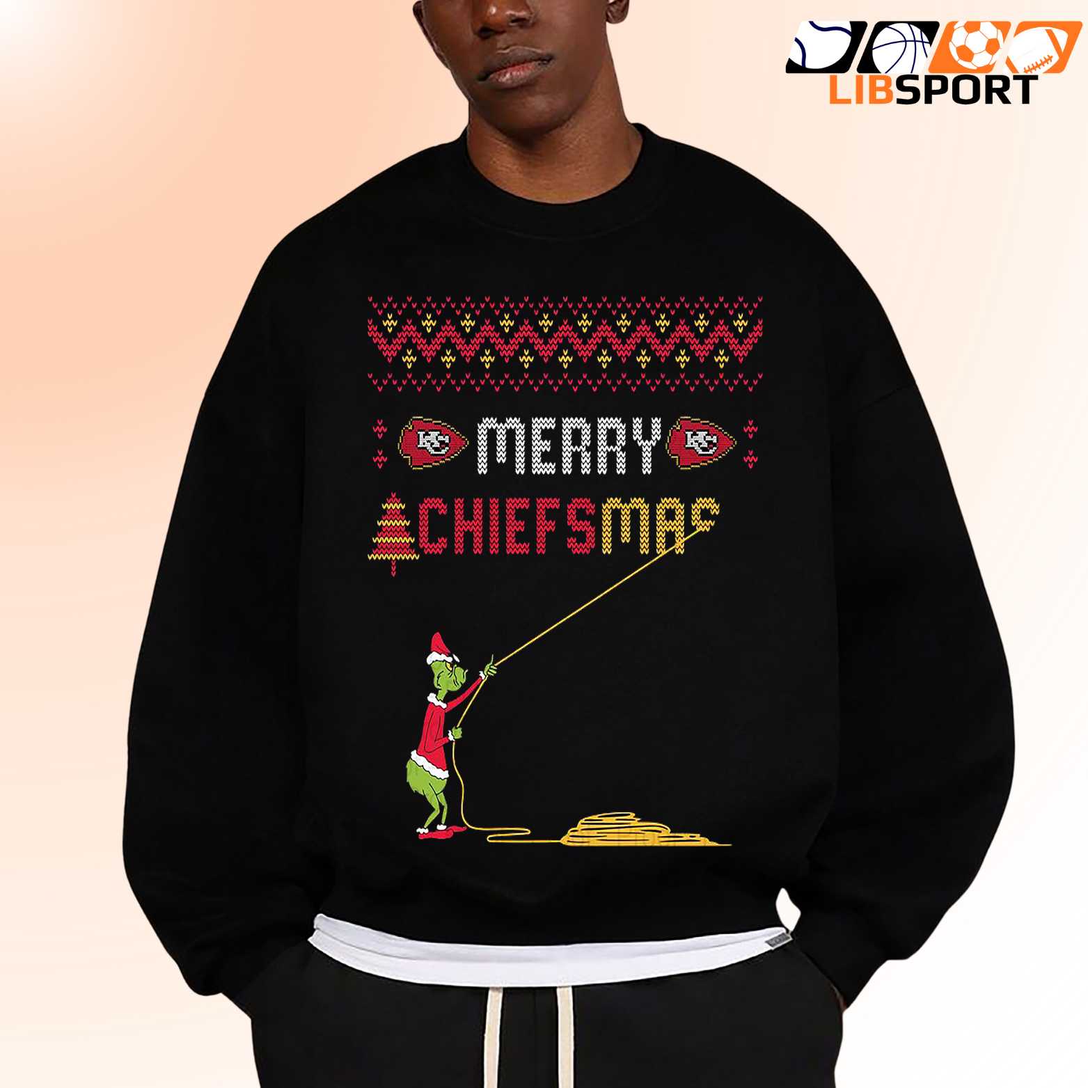 Merrychiefmas T Shirt, Kansas City Chiefs Funny Christmas Unisex Tee